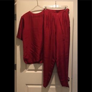 100% Silk pant suit